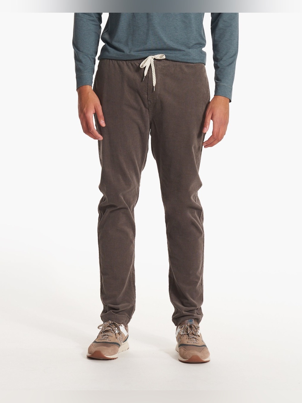 Vuori Men's Optimist Corduroy Drawstring Pants- dark Khaki! Men’s Large.